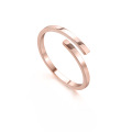 Shangjie Oem anillos Fashion Simple Ring Кольцо без атласного стального розового золота Ring